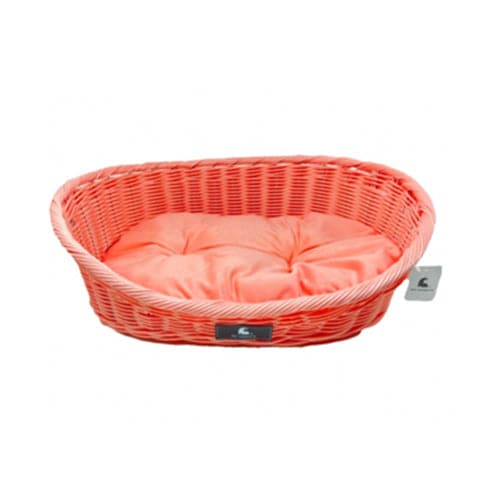 سرير مريح للقطط لون زهري حجم صغير