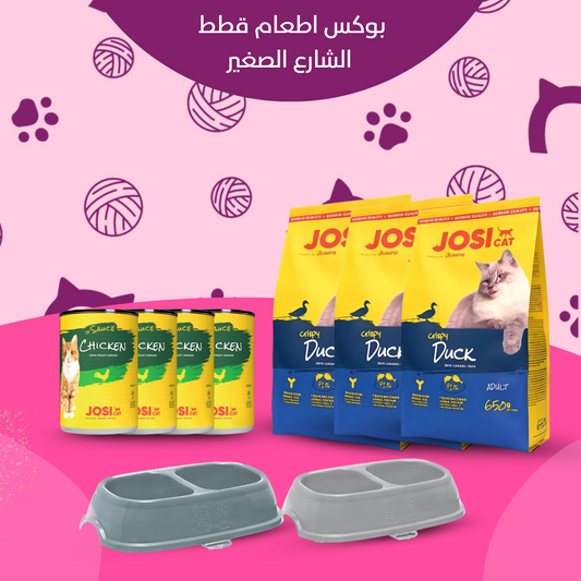 بوكس اطعام قطط الشارع الصغير