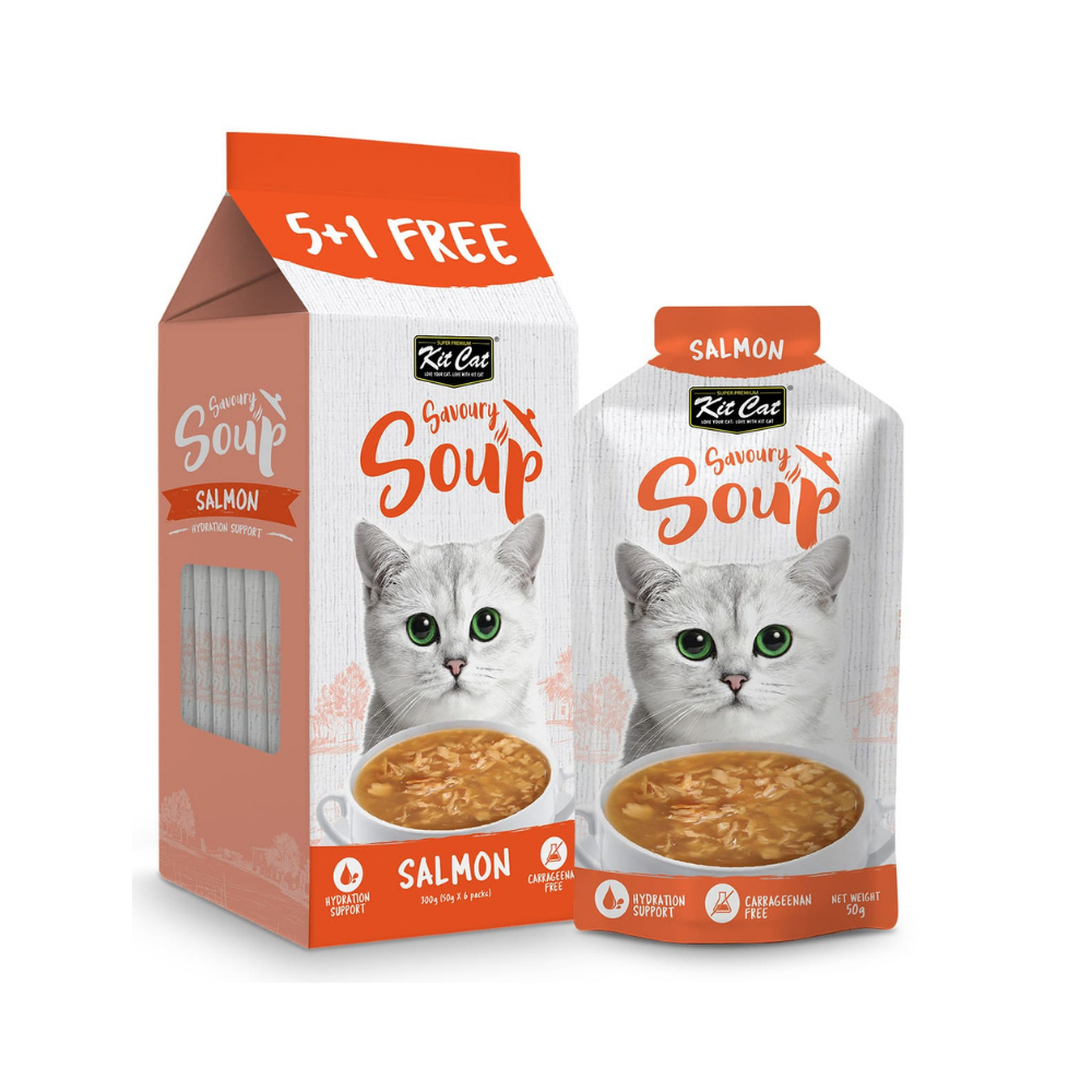 كت كات اظرف حساء للقطط (5+1 × 50مل)