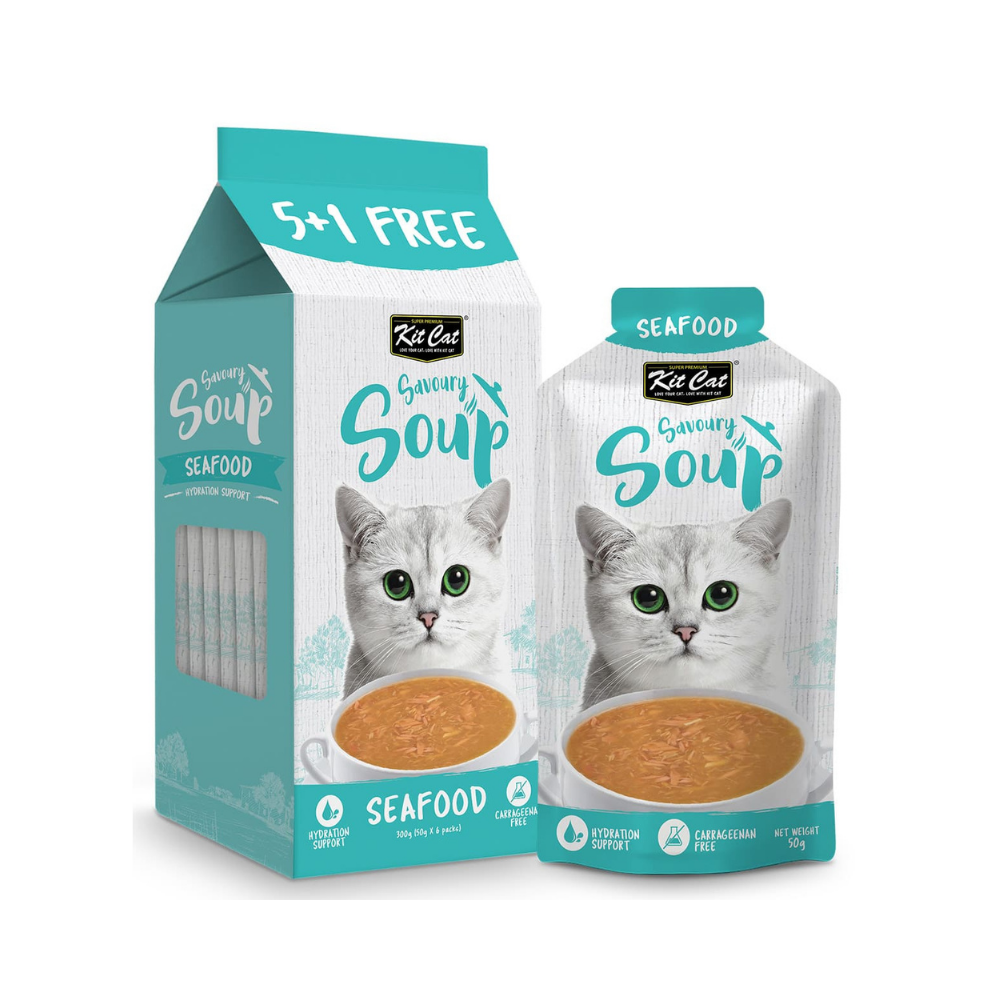 كت كات اظرف حساء للقطط (5+1 × 50مل)