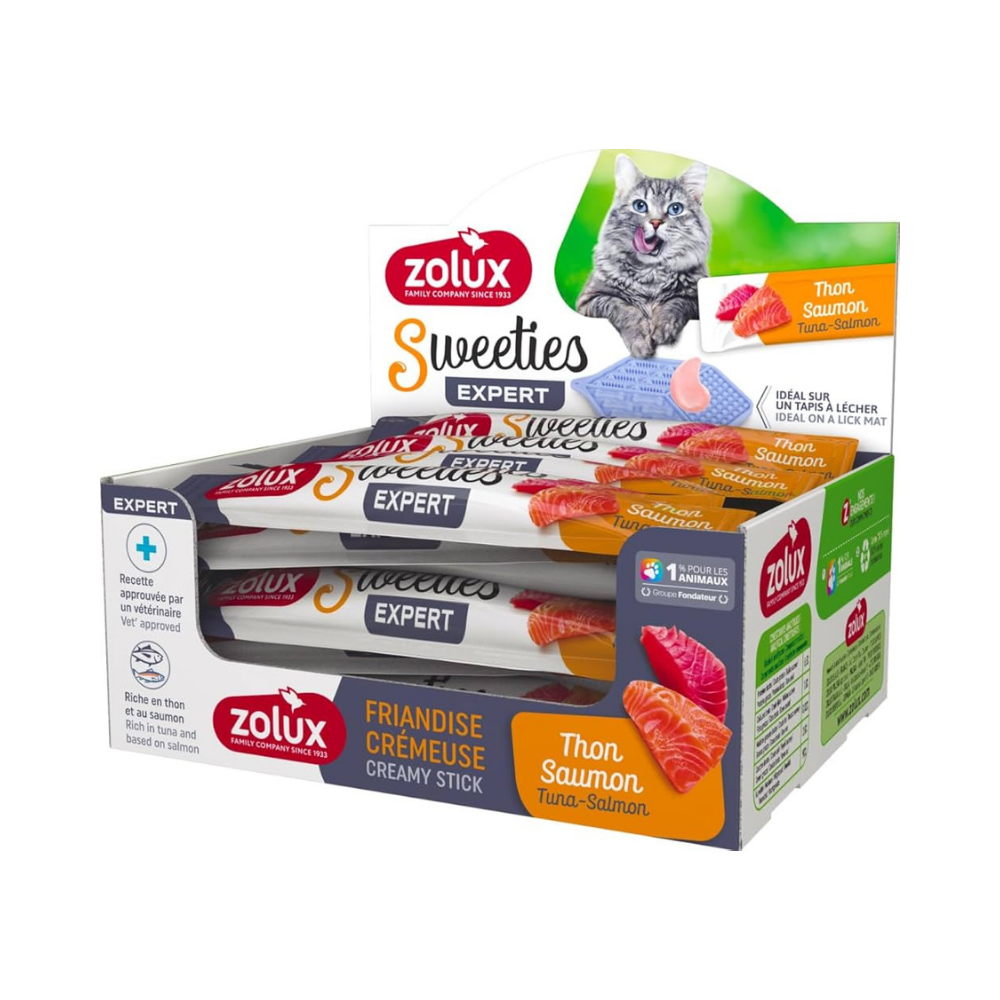 زولكس سويتيز مكافآت تونة و سلمون للقطط 14غ