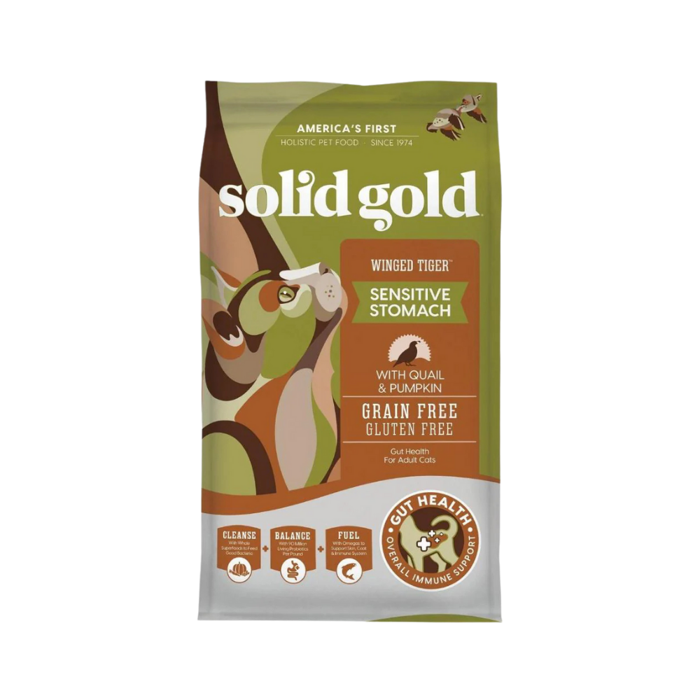 سوليـد جولد وينق تايقر السمان و القرع خالي من الحبوب للقطط