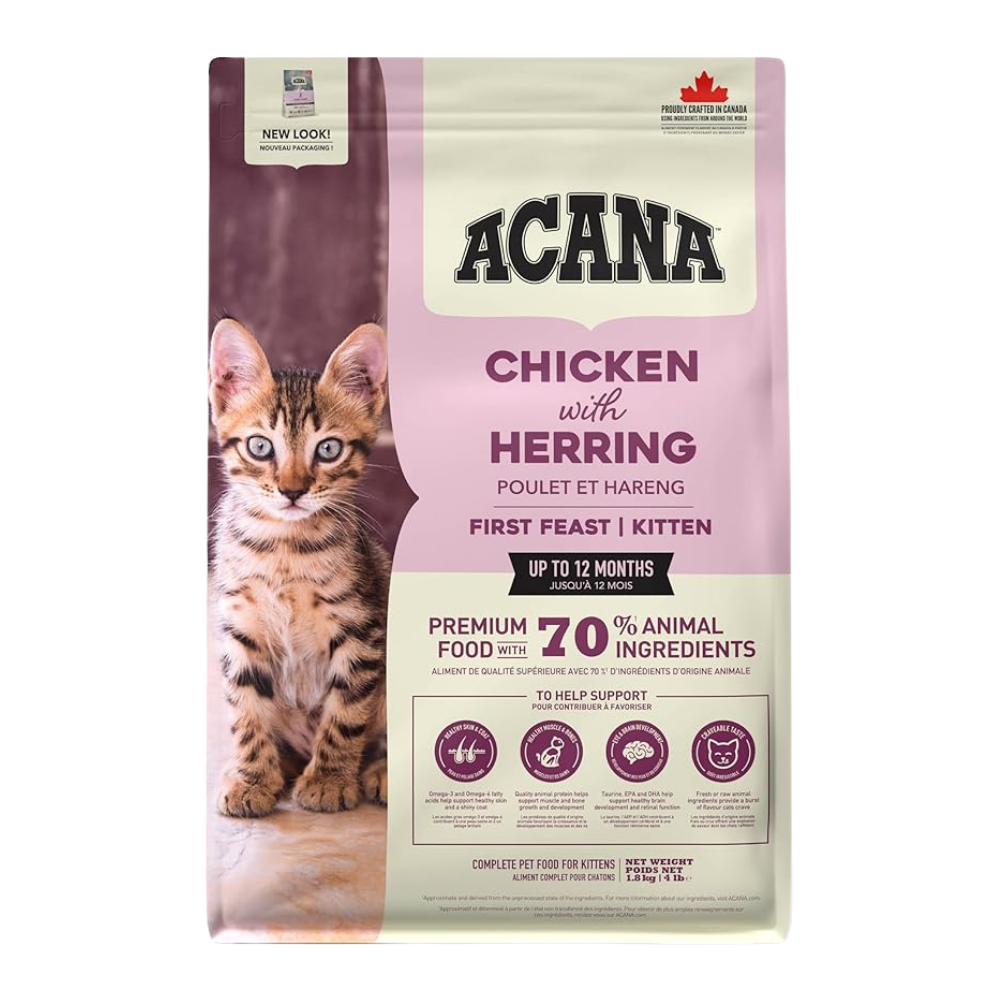 أكانا طعام جاف فيرست فيست بالدجاج والرنجة للقطط