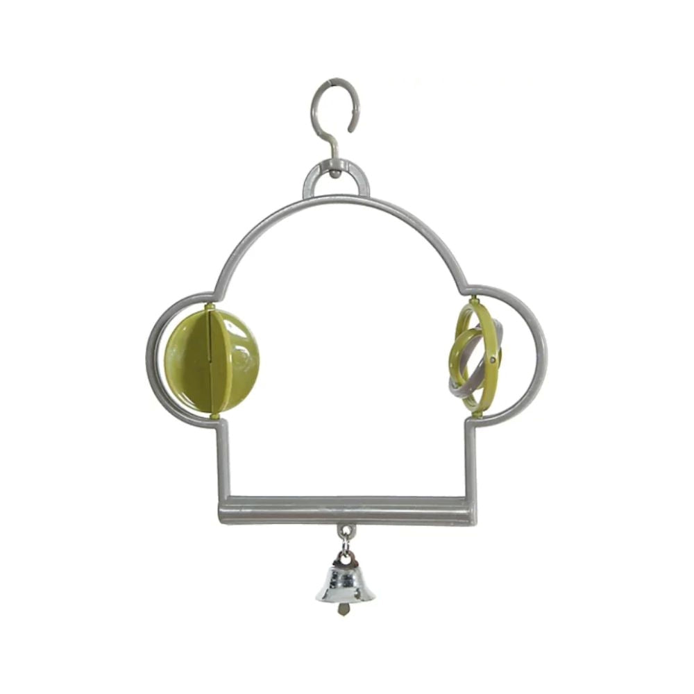 زولكس ارجوحة بلاستيك مع لعبة للطيور الصغيرة