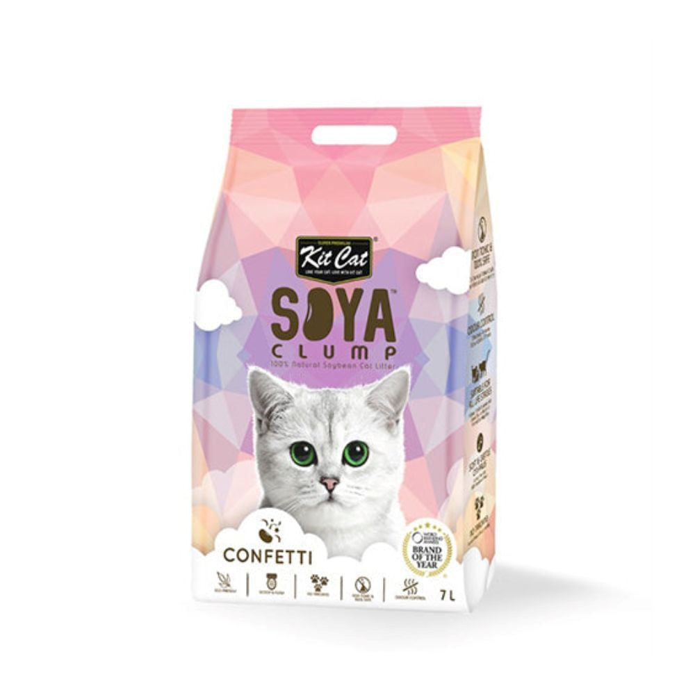 كت كات فرشة فول الصويا "بديل الرمل" ملون صديق البيئة القابل للتحلل 7 لتر