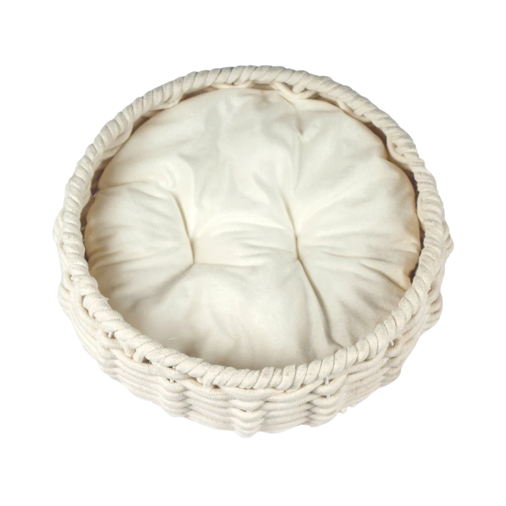 منتجات الحيوان سرير وافن قطن بيضاوي