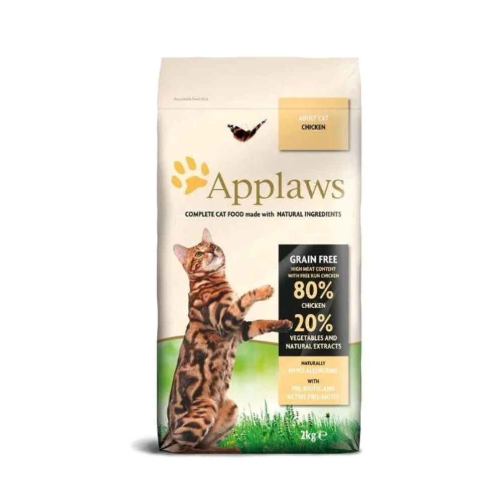 اكل قطط دجاج